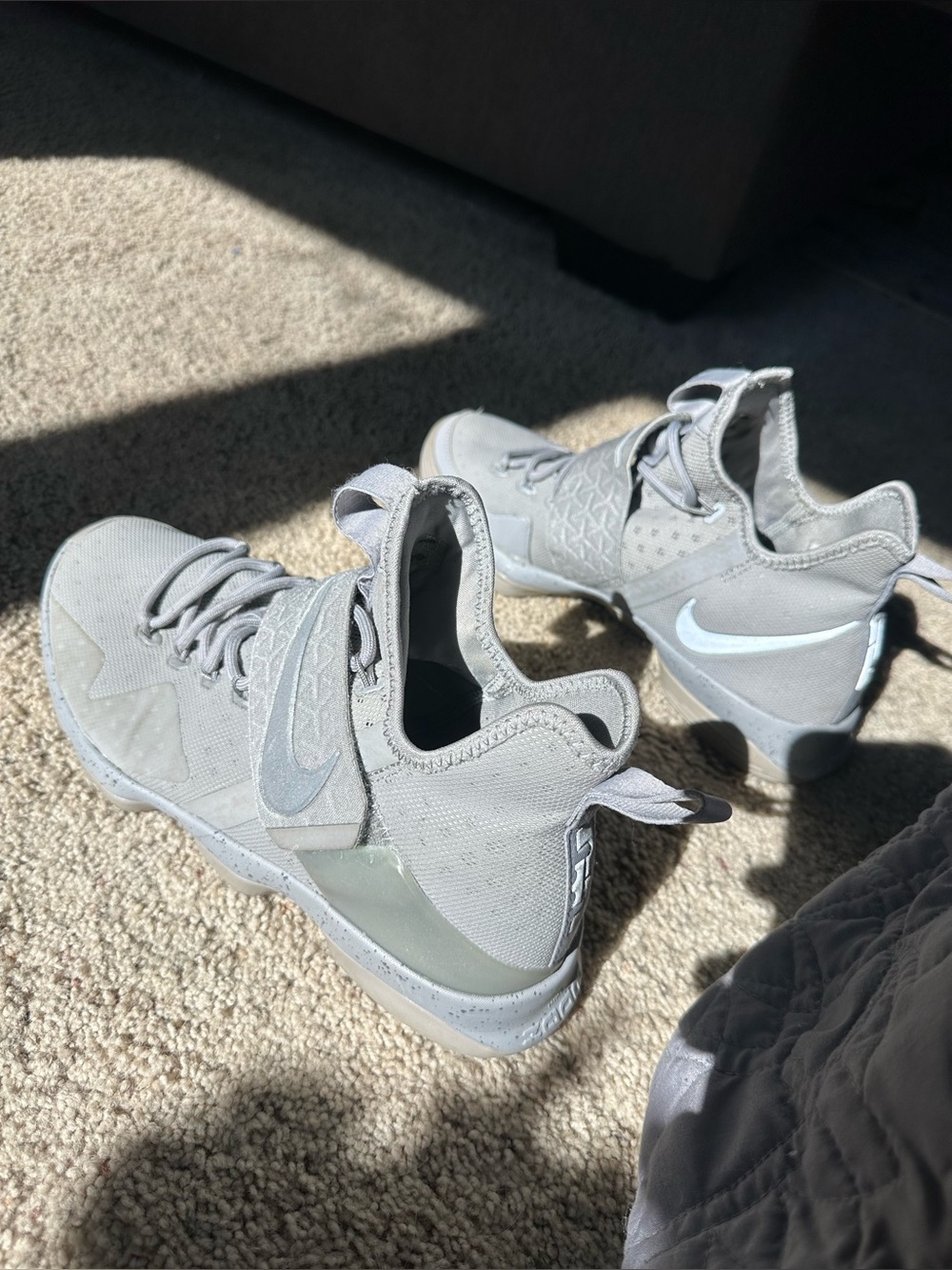Nike Lebron James XIV 14 Silver Reflective Grey BBZ 852405-007 Shoes